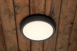 NorDesign Luno taklampe 30 cm utendørs IP65 E27 - grå Grafitt