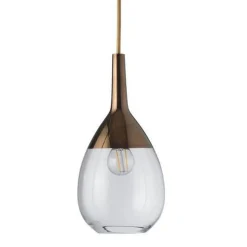 Outlet EBB & FLOW Lute takpendel 14 cm klar/ Kobber