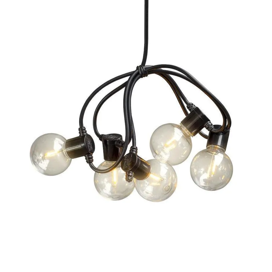 Discount Konstsmide Lysslynge 20 lys, plast - Amber
