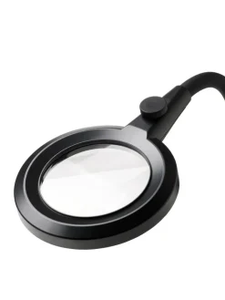 Clearance Halo Designs Magni portabel oppladbar bordlampe med forstørrelsesglass Svart
