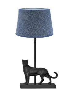 Online Pr home of Scandinavia Ab Malcolm bordlampe m/lampeskjerm E27 - Svart/Blå Svart / Blå