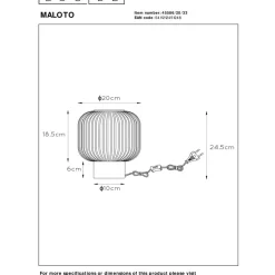 Best Lucide Maloto Bordlampe 20 - Grønn