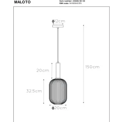Discount Lucide Maloto takpendel 20 - Grønn