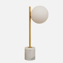 Online Lightup.no Marble bordlampe H55 Svart / Opal