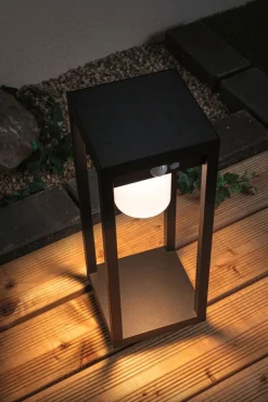 Best Paulmann Marisol pullert utendørs 5,5W 3000 Kelvin m/bevegelses sensor - Solcelle Svart