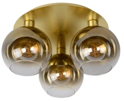 Sale Lucide Marius taklampe 3 Svart / Røyk