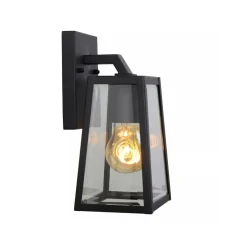 New Lucide Matsol vegglampe utendørs E27 - Svart