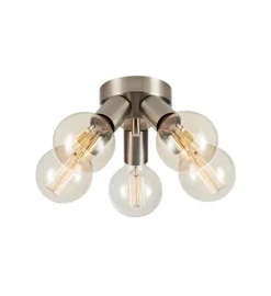 Clearance Marksløjd Mazzo taklampe 5-lys - Satin farget - Nikkel