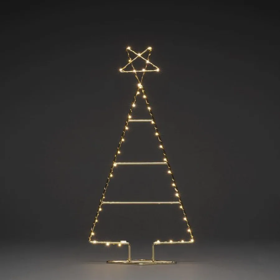 Konstsmide juletre 60 cm 45 LED Messing