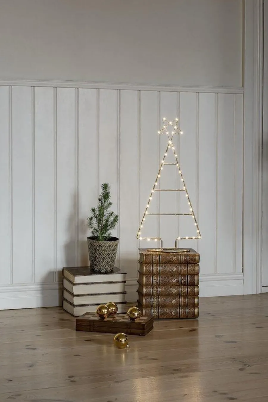 Konstsmide juletre 60 cm 45 LED Messing