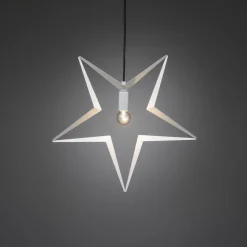 Discount Konstsmide Metallstjerne 45 cm - Hvit