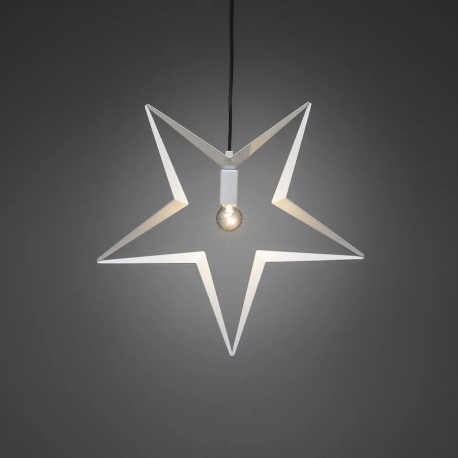 Discount Konstsmide Metallstjerne 45 cm - Hvit