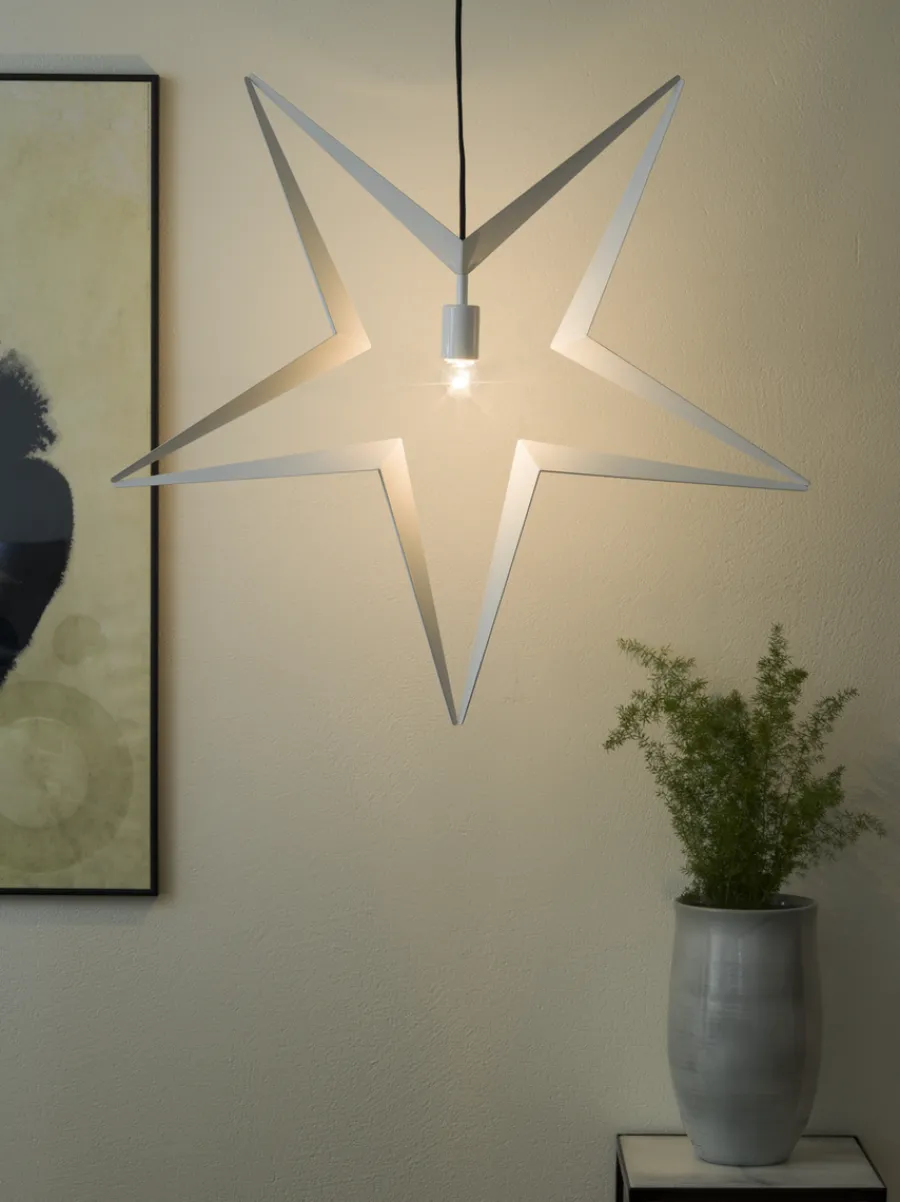 Discount Konstsmide Metallstjerne 45 cm - Hvit