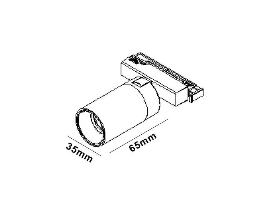 New NorDesign Microline Alfa spot 8W 2700 kelvin 24V RA90 dimbar