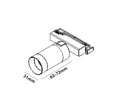 Clearance NorDesign Microline Beta spot 8W 2700 kelvin 24V RA90 10-40 grader spredning