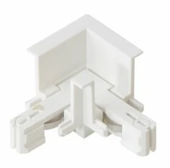Hot NorDesign Microline recessed L-connector vinkelskjøt 24V for innfelling Grafitt svart