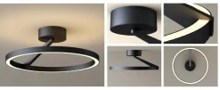 Online NorDesign Mind 330 taklampe 12,6W 2700 Kelvin RA90 dimbar Svart