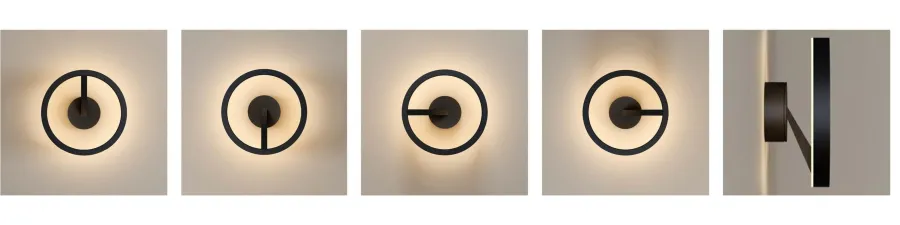 Hot NorDesign Mind 220 vegglampe 9W 2700 Kelvin RA90 dimbar Svart