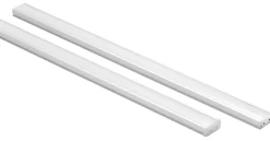 Clearance NorDesign MiniLink 100 cm 15W 3000K - Sølv/Frostet - 1 stk Grå