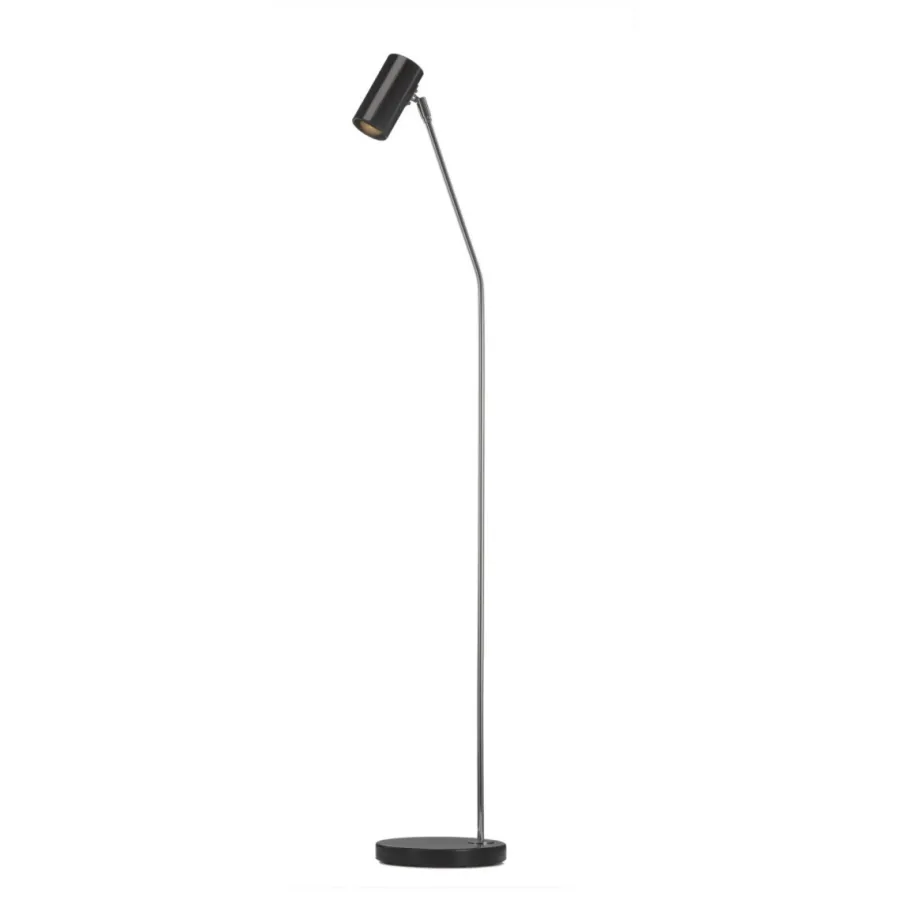 Hot Örsjö Minipoint gulvlampe - Svart/Krom Svart / Krom