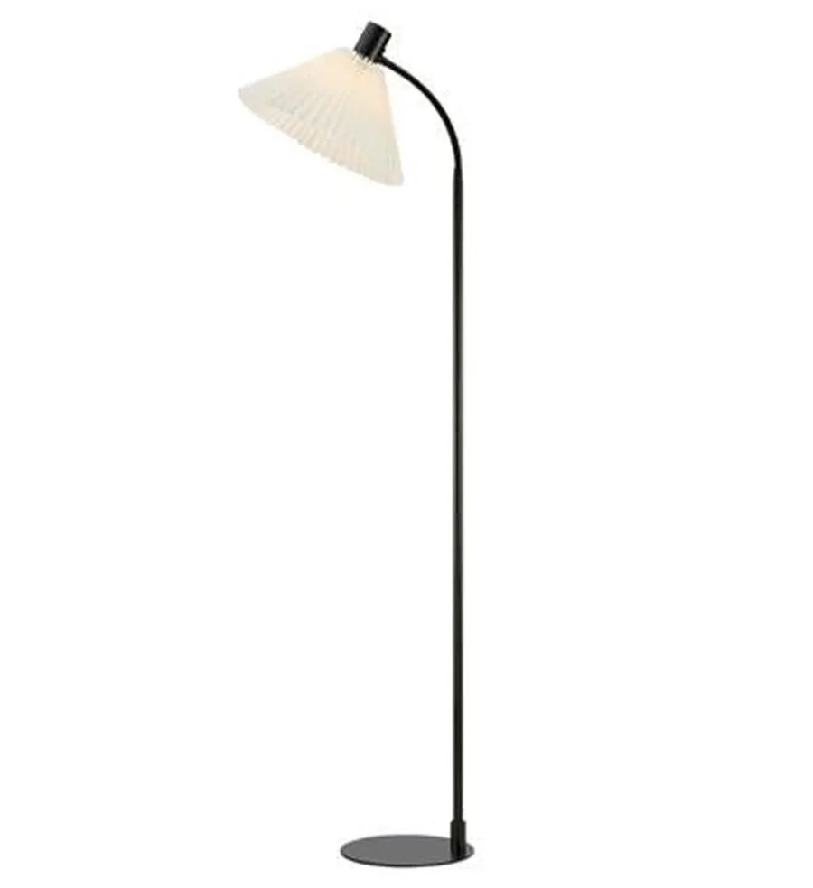 Best Marksløjd Mira gulvlampe 145 cm - Svart/Offwhite - Svart / Hvit