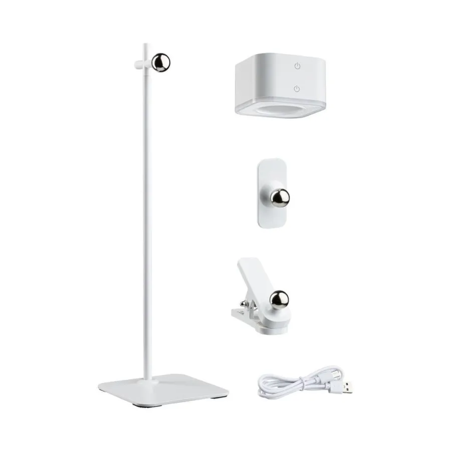 Sale Paulmann Mobil portabel bord/vegglampe oppladbar 1,6W 2700-6500 Kelvin