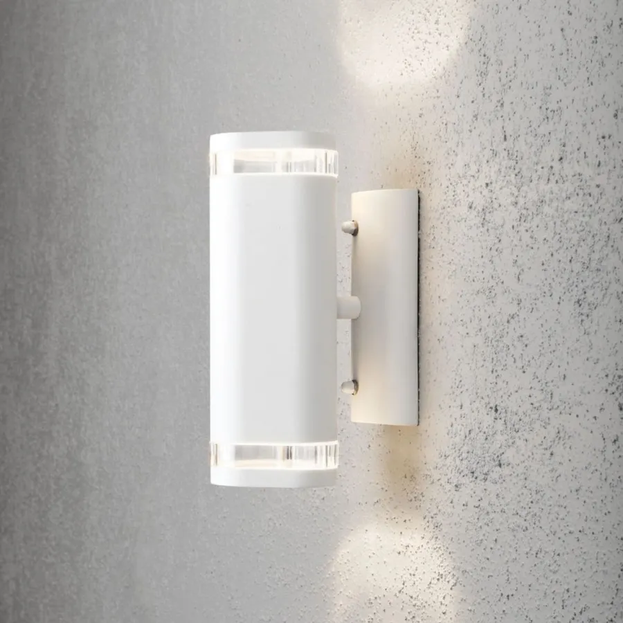 Clearance Konstsmide Modena vegglampe I opp/ned - Hvit
