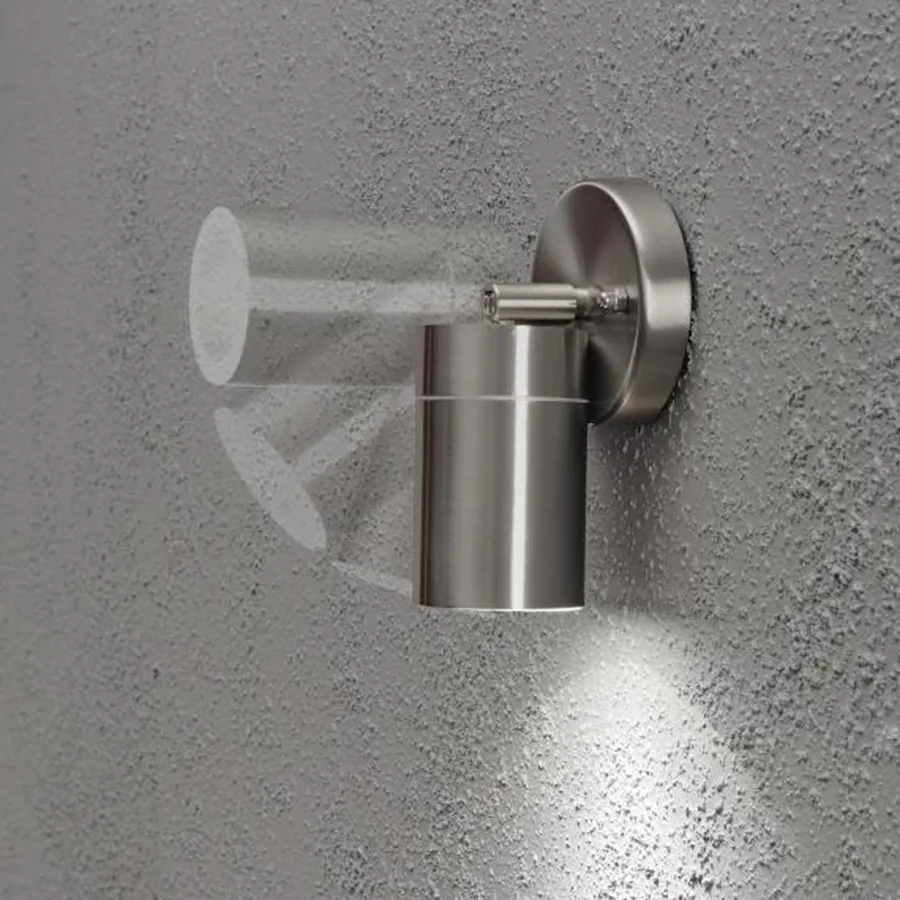 Konstsmide Modena vegglampe ned m/tilt - rustfritt Stål