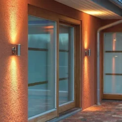 New Konstsmide Modena vegglampe opp/ned GU10 rustfritt Stål