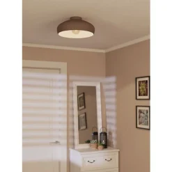 Discount Eglo Mogano takplafond 40 cm E27 - Mokka