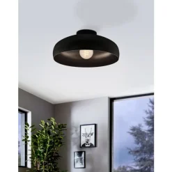 Discount Eglo Mogano takplafond 40 cm E27 - Svart
