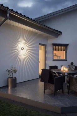 Online Konstsmide Monza vegglampe utendørs IP54 3W - farget Messing