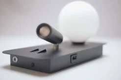 Outlet NorDesign Mooni vegglampe USB - Svart