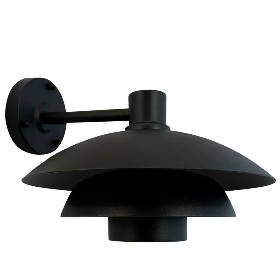 Outlet Dyberg Larsen Morph D30 utendørs vegglampe IP44 - Svart