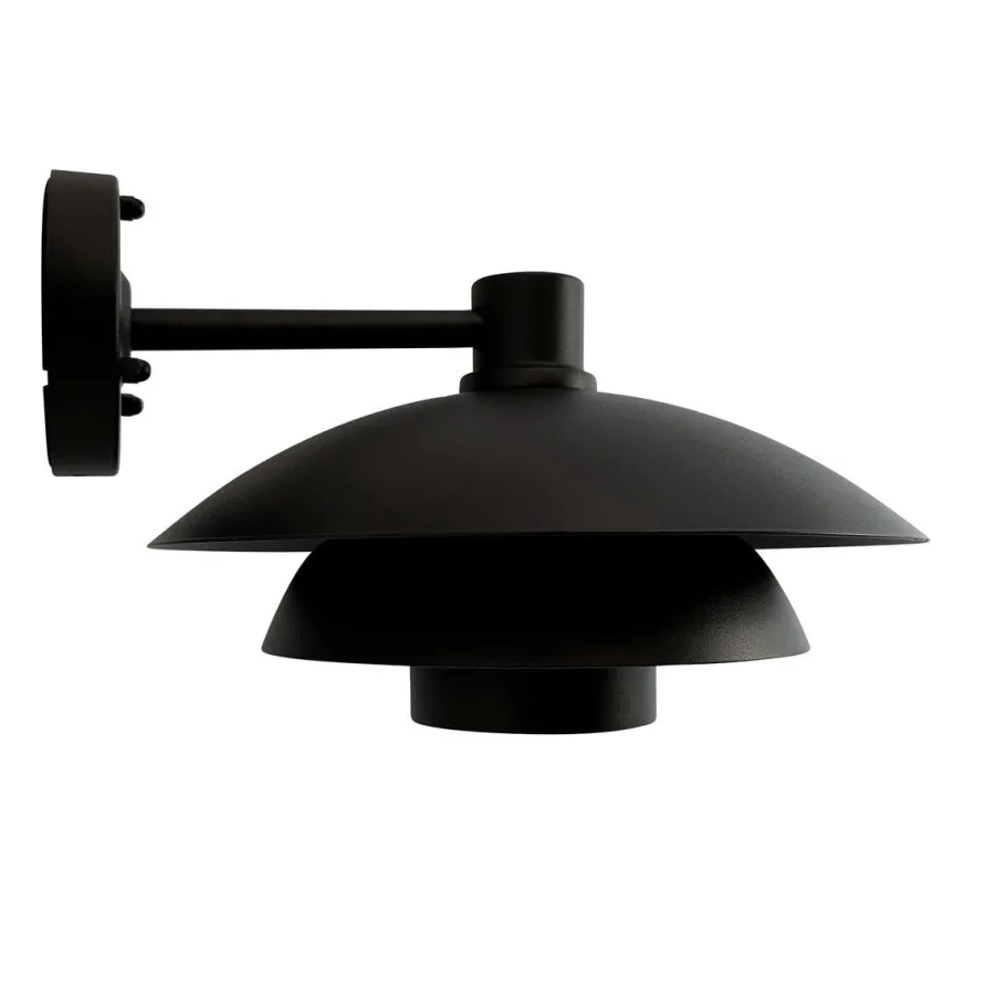 Outlet Dyberg Larsen Morph D30 utendørs vegglampe IP44 - Svart