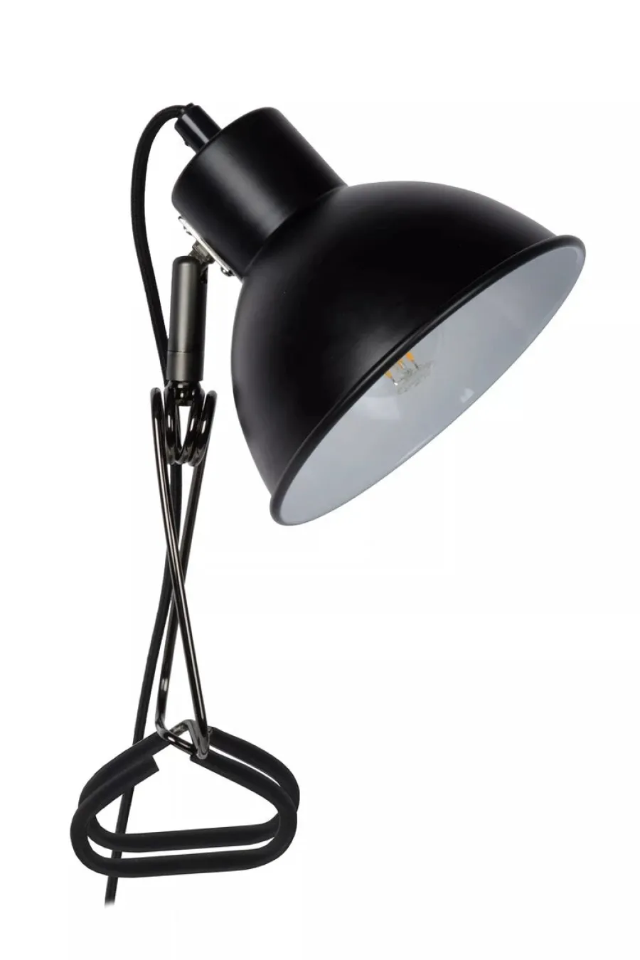 Outlet Lucide Moys bordlampe med clips Svart