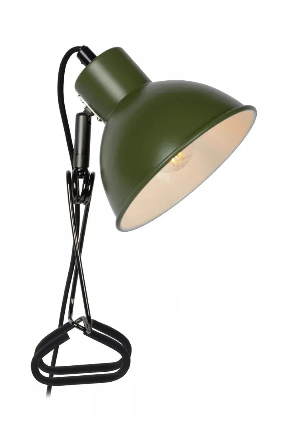 Outlet Lucide Moys bordlampe med clips Svart