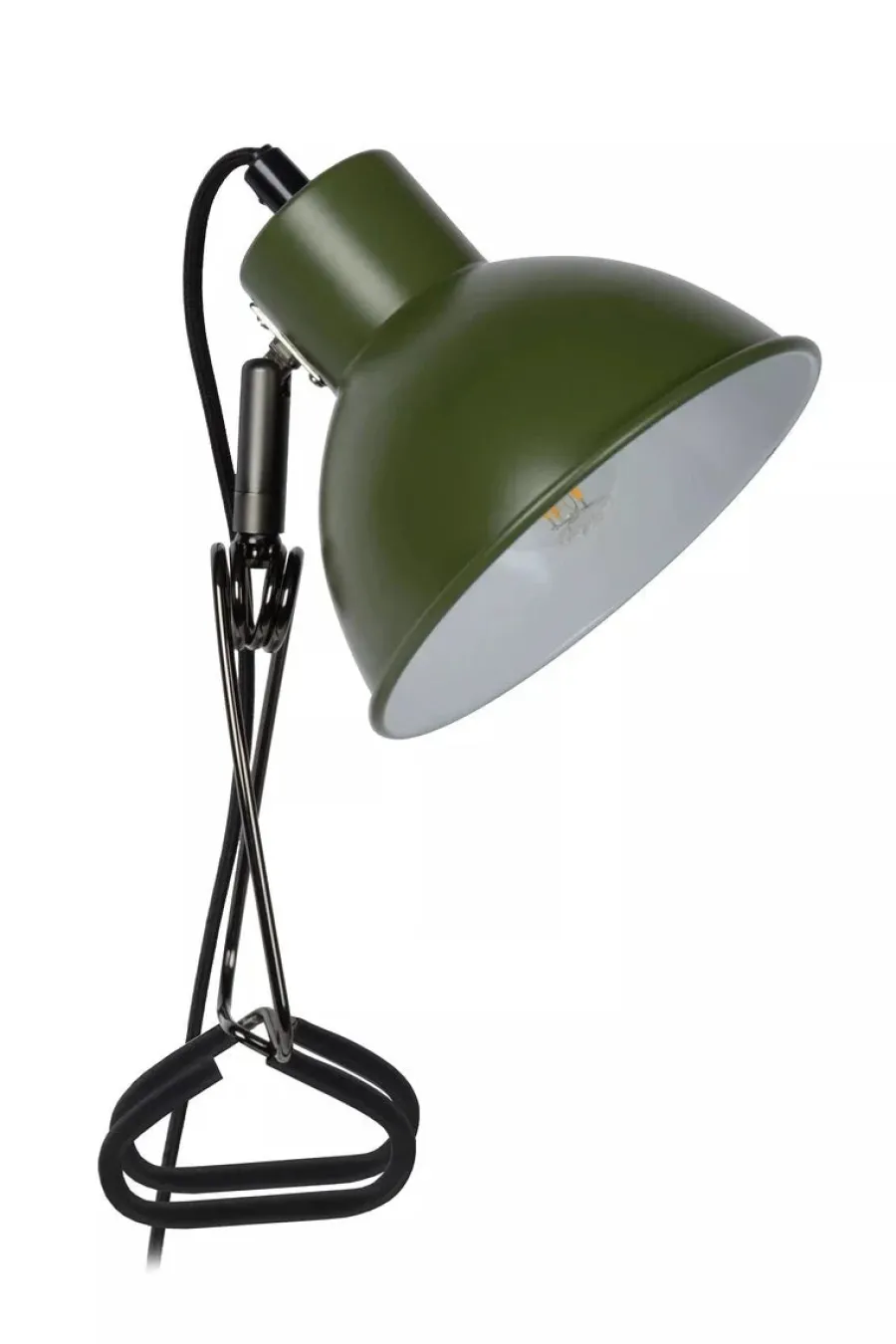 Outlet Lucide Moys bordlampe med clips Svart