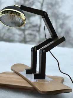 Outlet Piffany Copenhagen Mr. Wattson bordlampe, Limited Edition - Svart og messing Brun / Messing