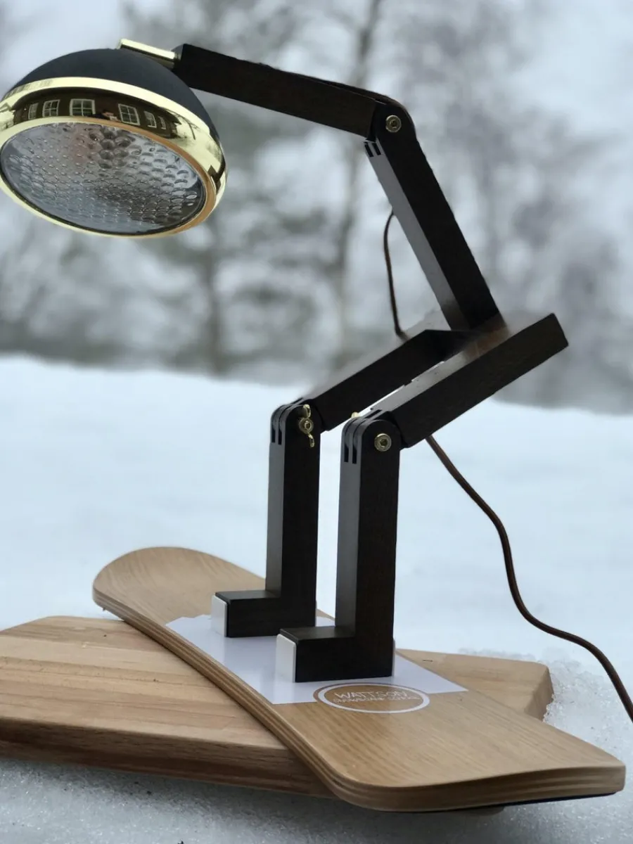 Outlet Piffany Copenhagen Mr. Wattson bordlampe, Limited Edition - Svart og messing Brun / Messing