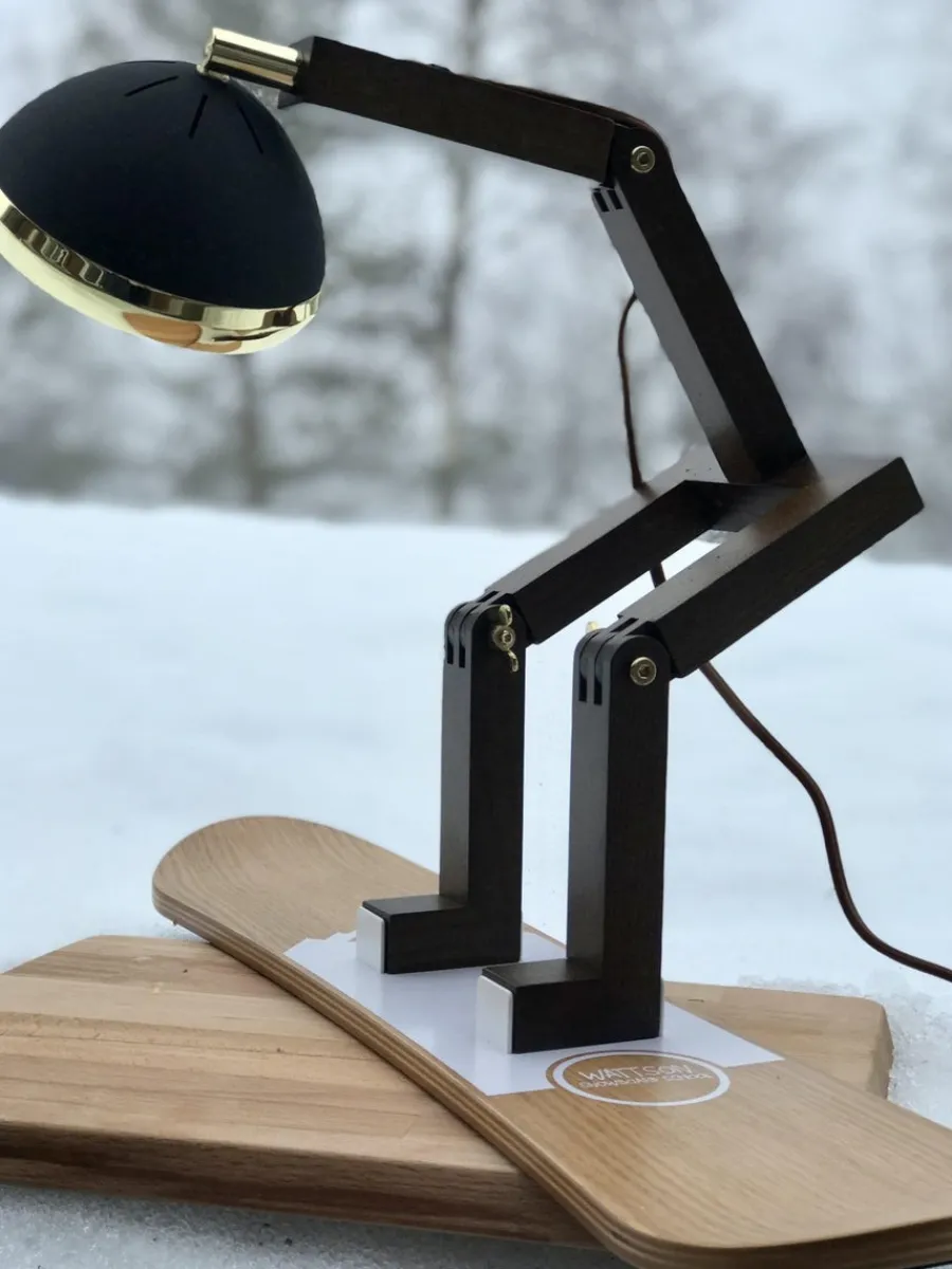 Outlet Piffany Copenhagen Mr. Wattson bordlampe, Limited Edition - Svart og messing Brun / Messing