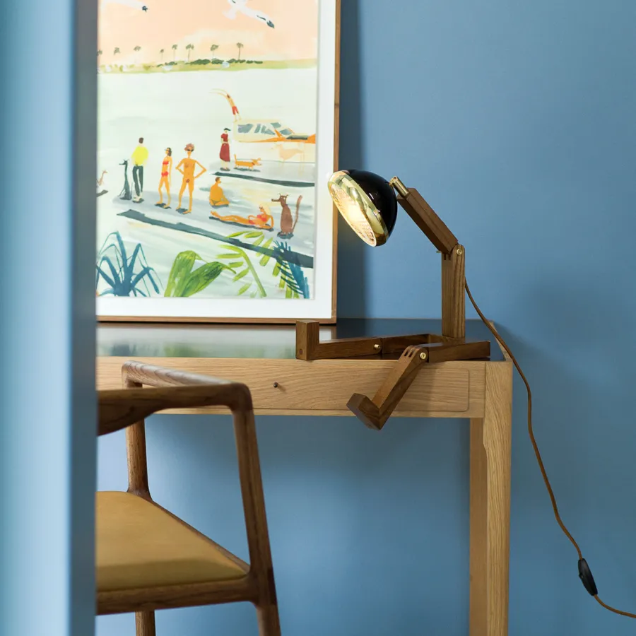Outlet Piffany Copenhagen Mr. Wattson bordlampe, Limited Edition - Svart og messing Brun / Messing