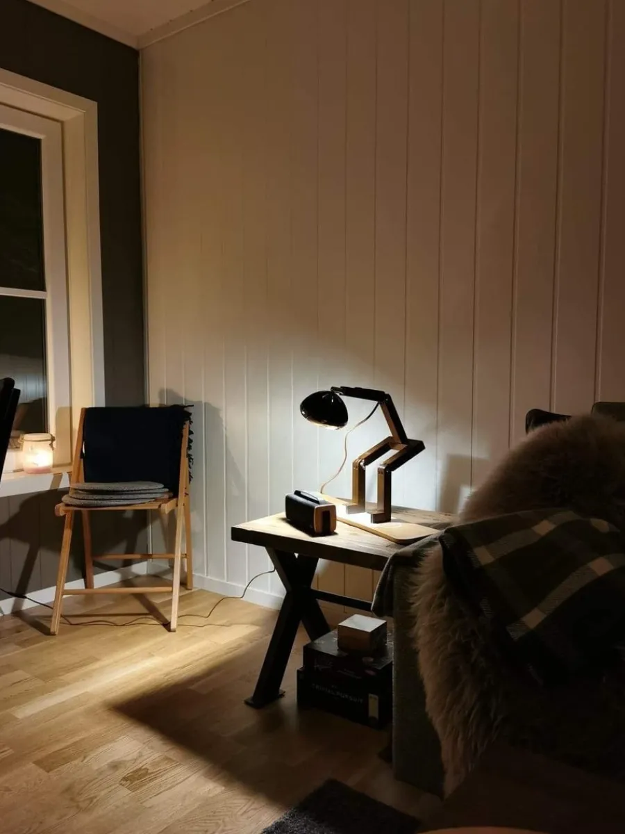Outlet Piffany Copenhagen Mr. Wattson bordlampe, Limited Edition - Svart og messing Brun / Messing