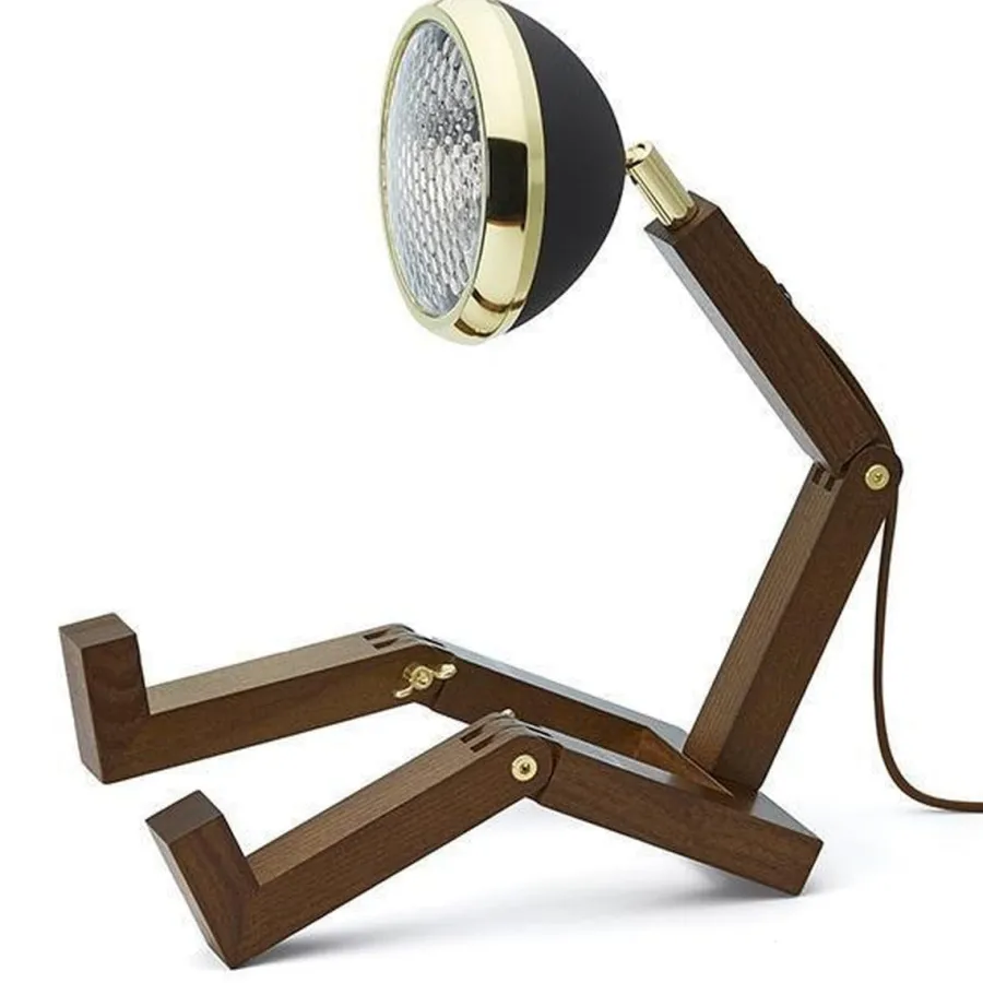 Outlet Piffany Copenhagen Mr. Wattson bordlampe, Limited Edition - Svart og messing Brun / Messing