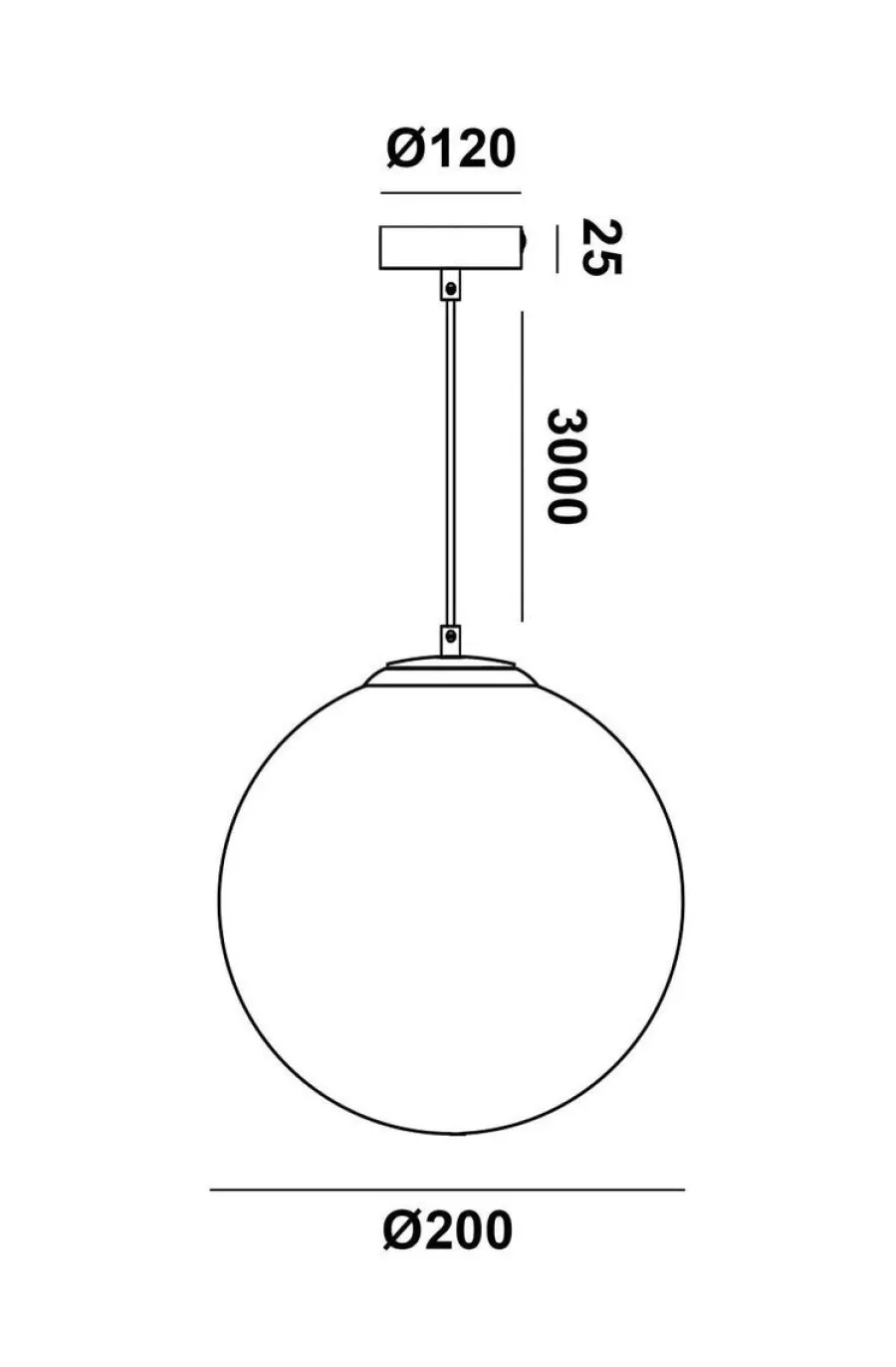 Outlet NorDesign Mundo takpendel 20 cm