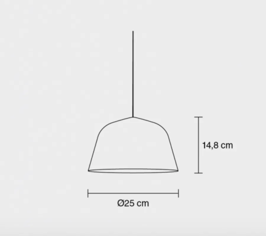 MUUTO Ambit takpendel Ø25 cm Svart