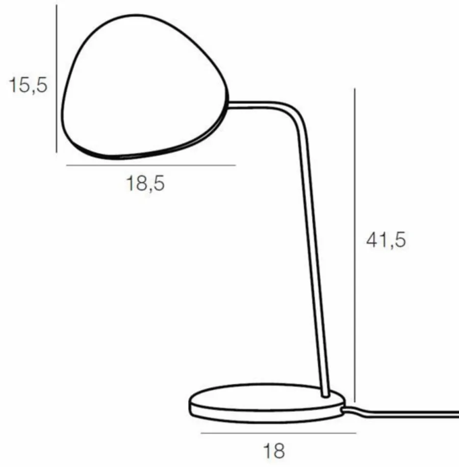 Hot MUUTO Leaf bordlampe Rød