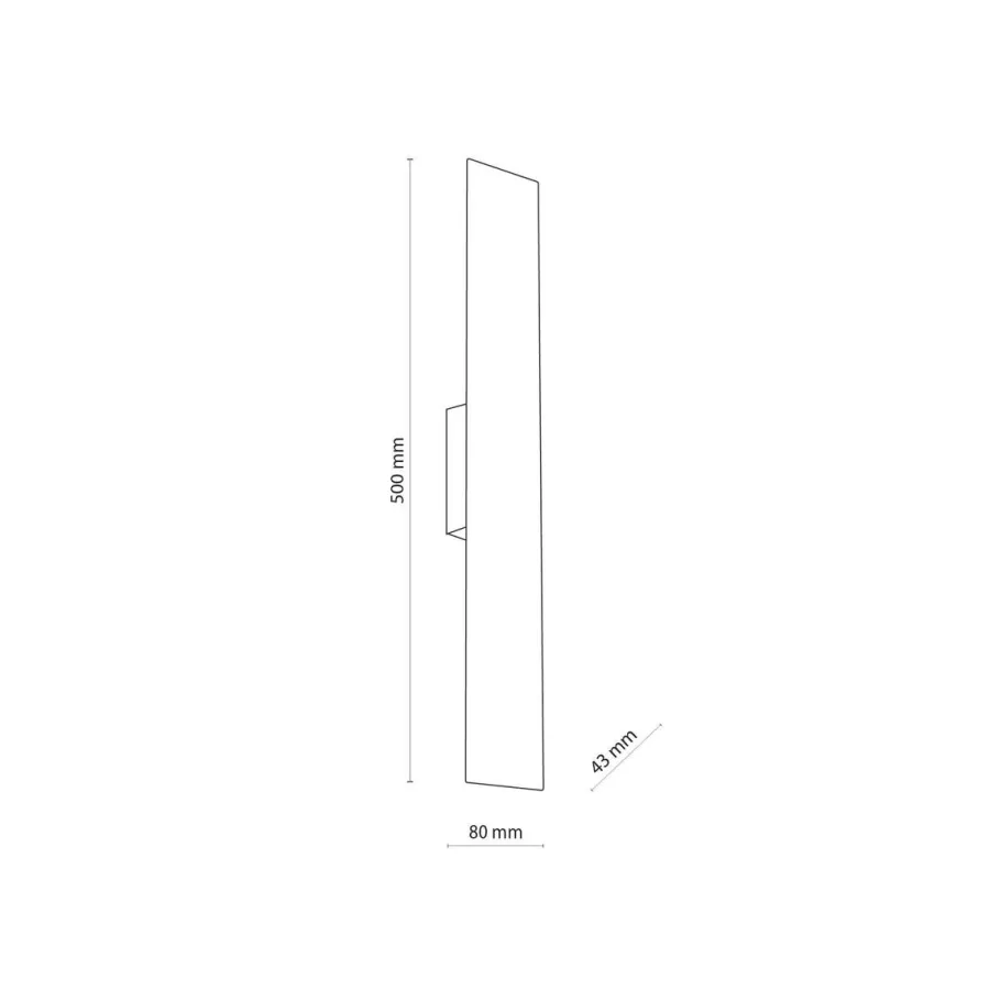 Hot TK Lighting Navi vegglampe Svart