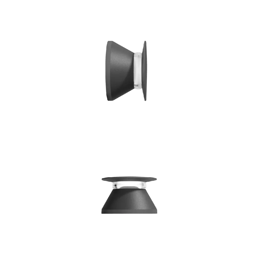 Outlet Lightup Netus vegglampe utendørs 8W IP65 - Mørk Grå