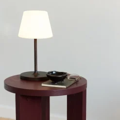 Halo Designs New Northern bordlampe oppladbar utendørs IP44 2W - Hvit/Antikk kobberfarget Messing